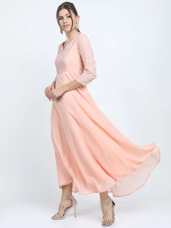 Printed A-Line Dress