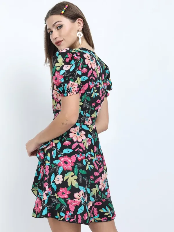 Printed A-Line Dress