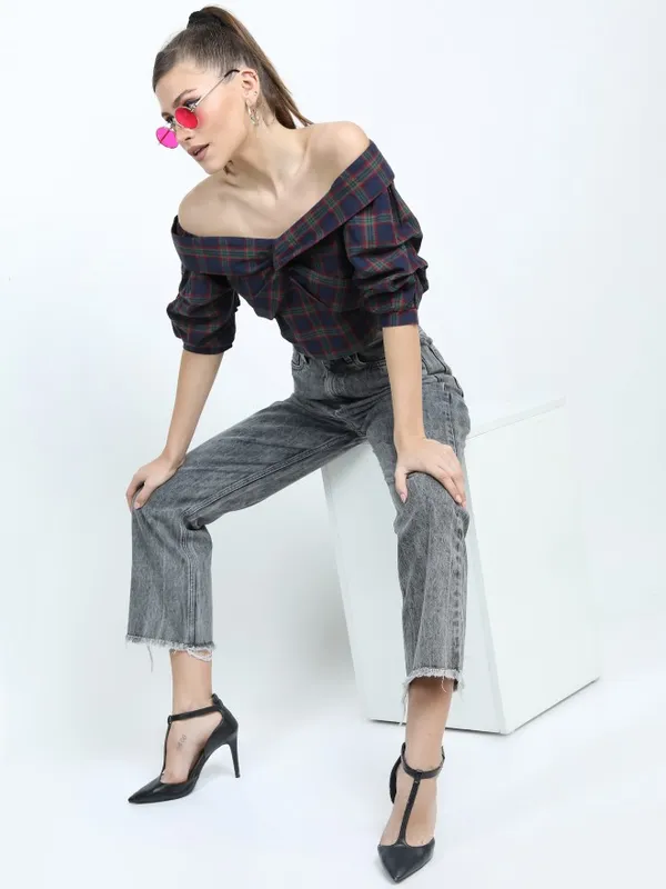 Checked Regular Top
