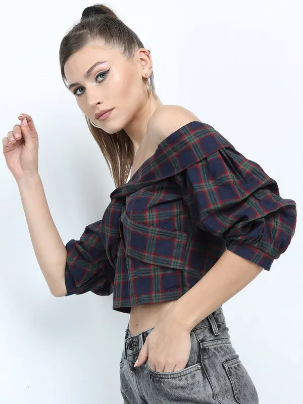 Checked Regular Top