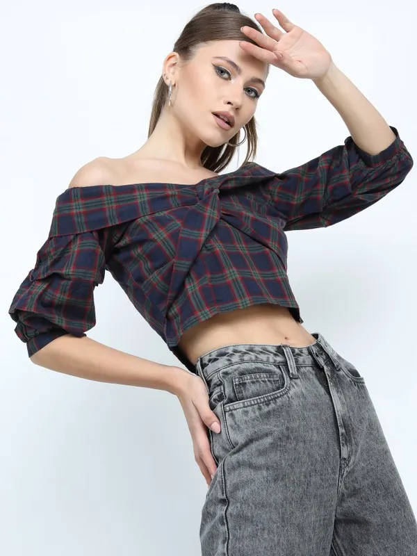 Checked Regular Top