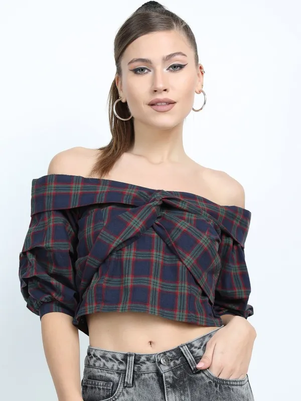 Checked Regular Top