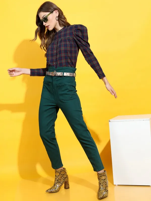 Checked Regular Top
