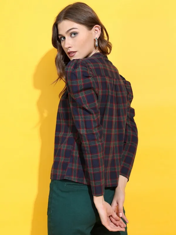 Checked Regular Top