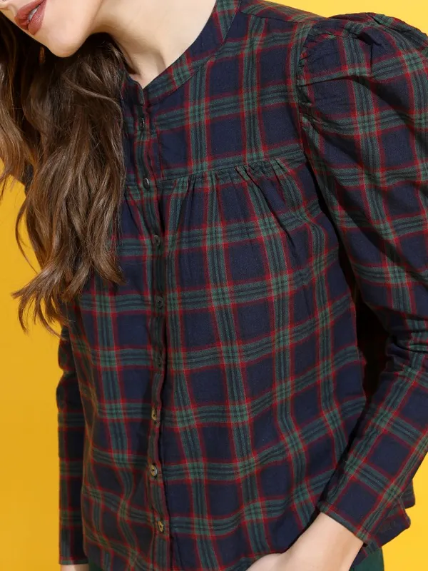 Checked Regular Top