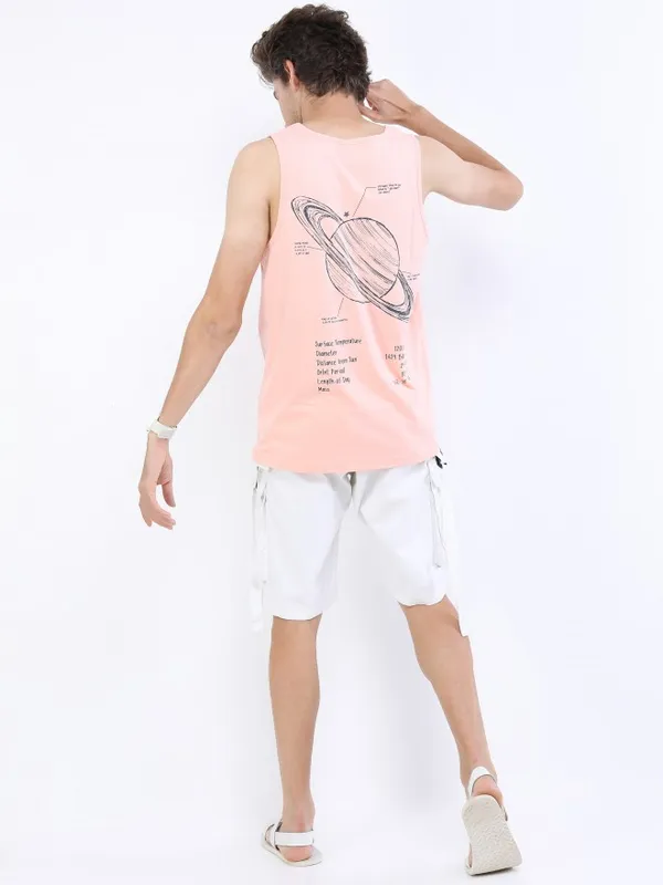 Men Printed Round Neck T-shirt