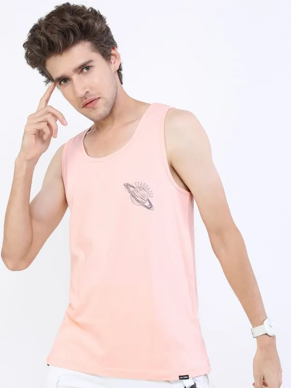 Men Printed Round Neck T-shirt