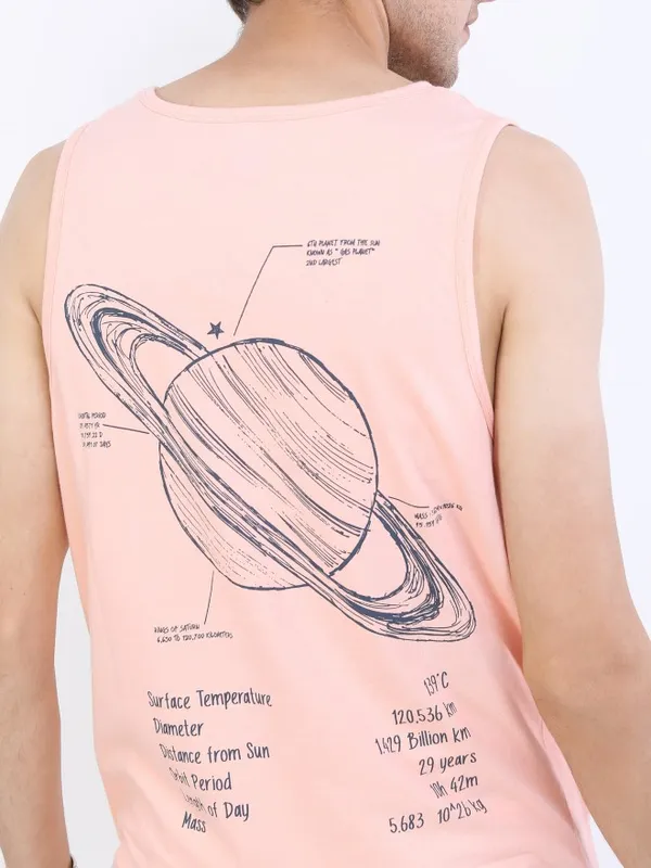 Men Printed Round Neck T-shirt
