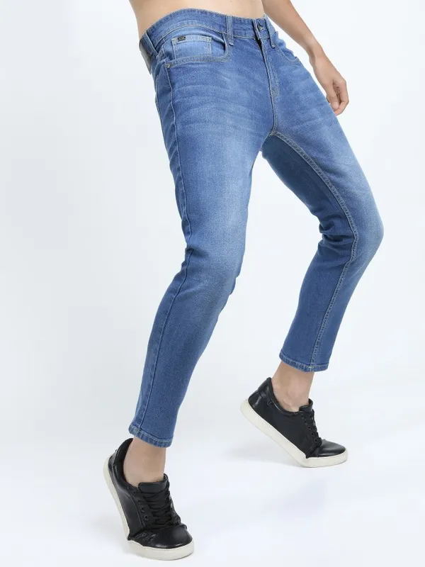  Highlander Men Blue Skinny Fit Clean Look Jeans