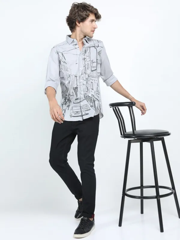 Men Slim Fit Casual Shirt