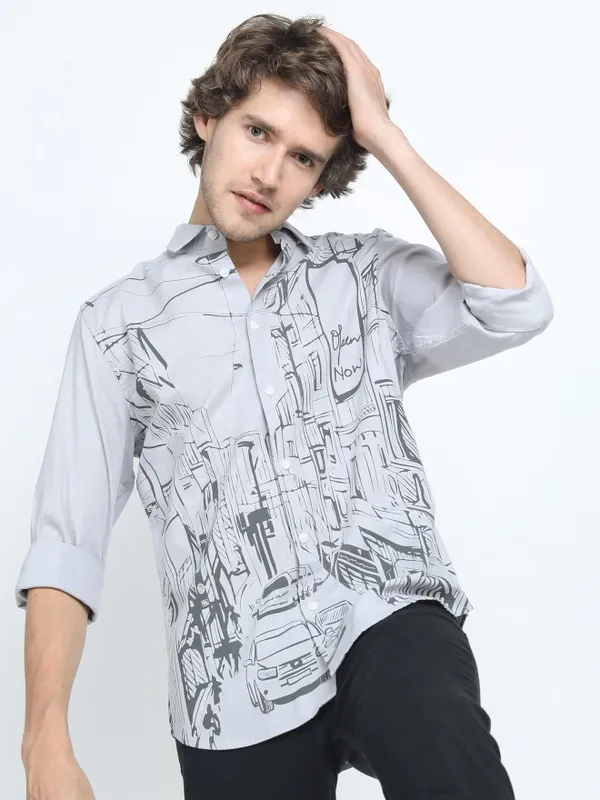 Men Slim Fit Casual Shirt