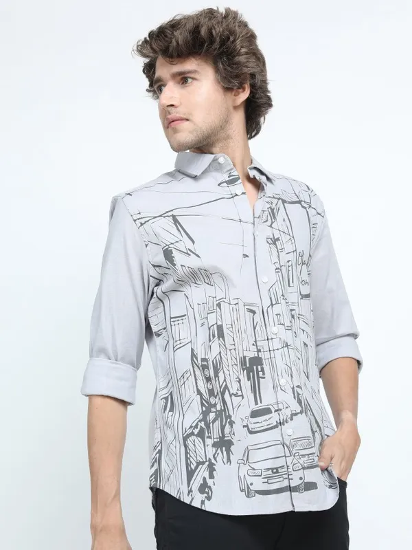 Men Slim Fit Casual Shirt