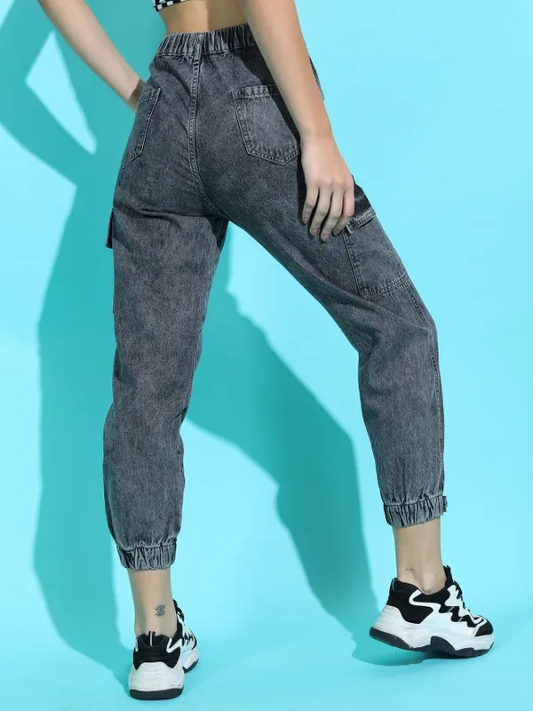 Tokyo Talkies Women Grey Jogger Jeans