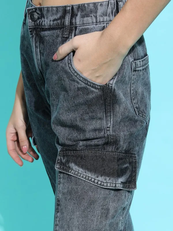 Tokyo Talkies Women Grey Jogger Jeans