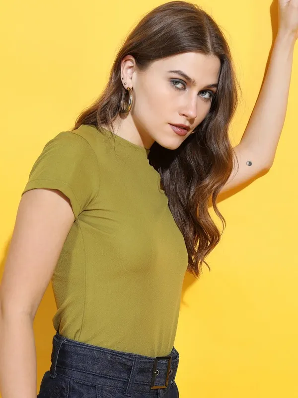 Solid Fitted Top