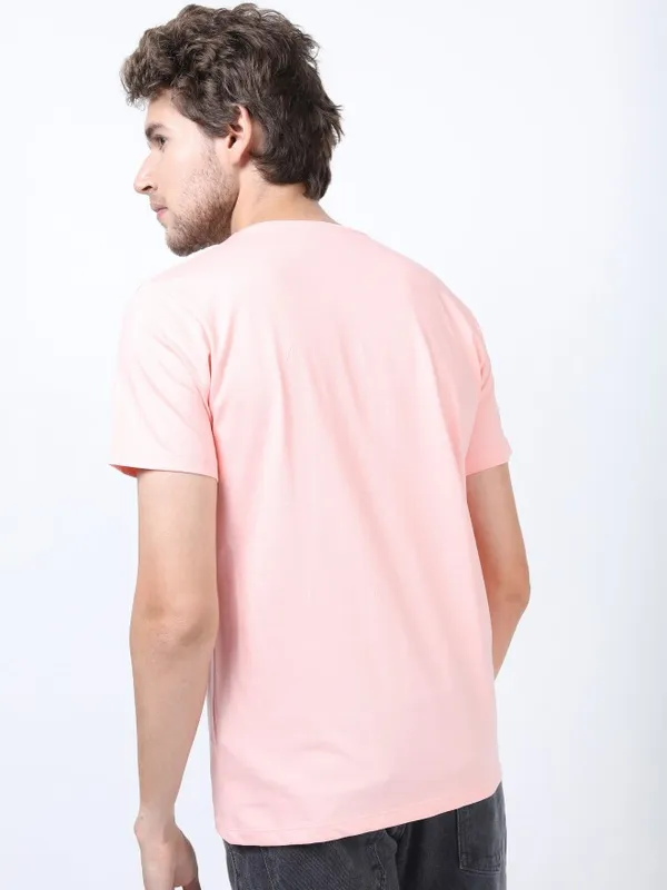 Men Printed Round Neck T-shirt