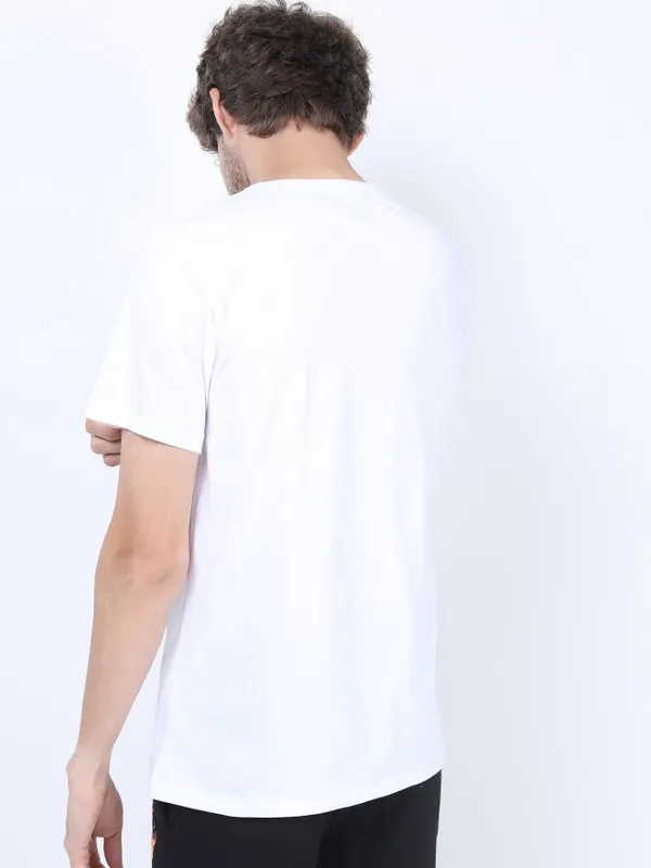 Men Printed Round Neck T-shirt