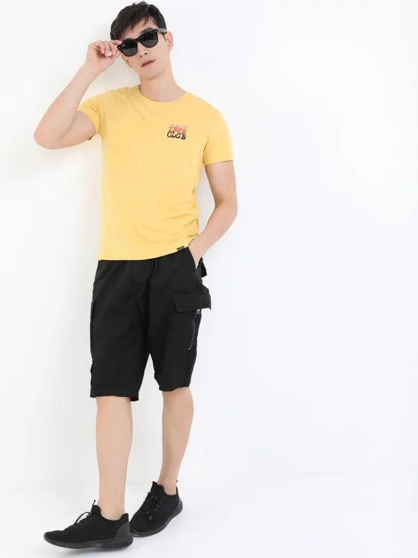 Men Printed Round Neck T-shirt