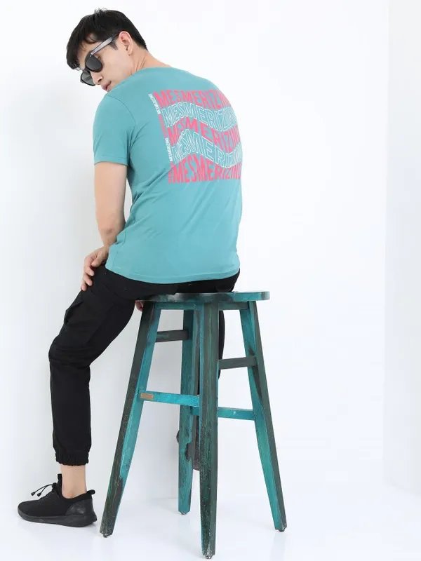 Men Printed Round Neck T-shirt