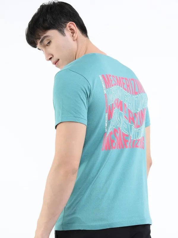 Men Printed Round Neck T-shirt