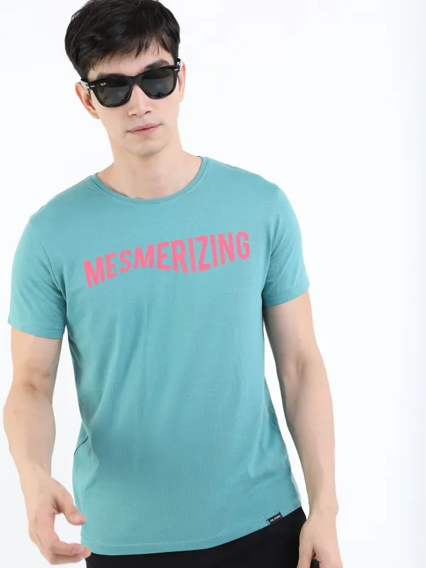 Men Printed Round Neck T-shirt