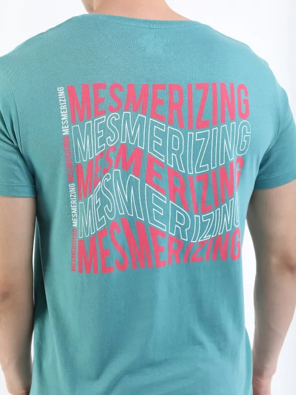 Men Printed Round Neck T-shirt