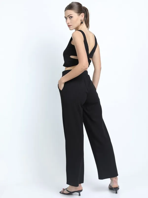 Tokyo Talkies Women Black Co-Ords