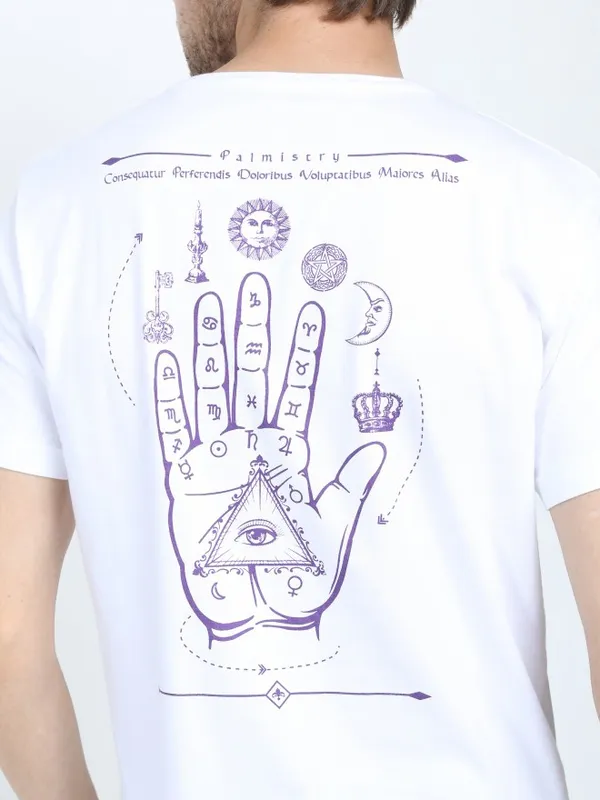  Locomotive Men White Printed Round Neck T-Shirts