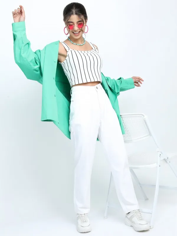  Tokyo Talkies Women White Regular Fit Clean Look Jeans