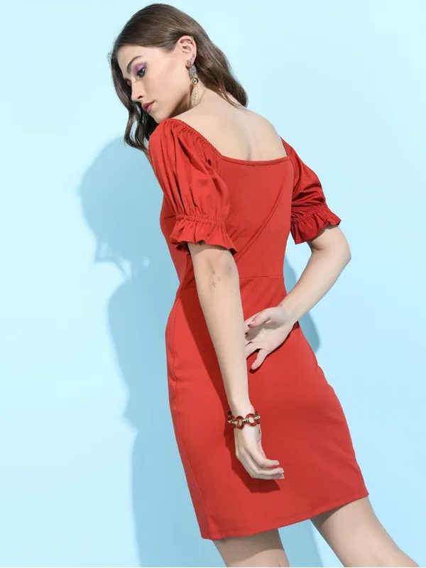 Solid Bodycon Dress