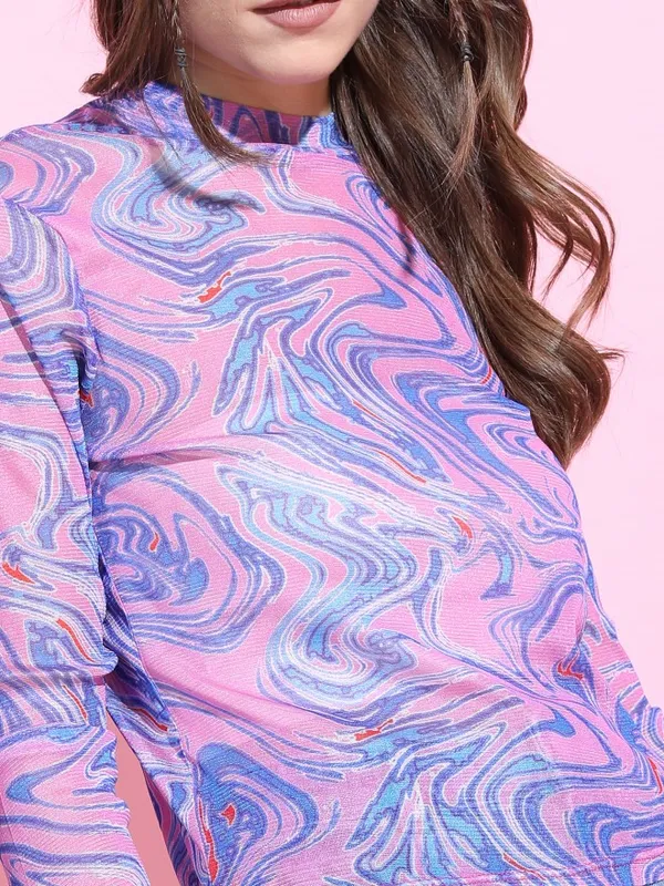 Printed Fitted Top