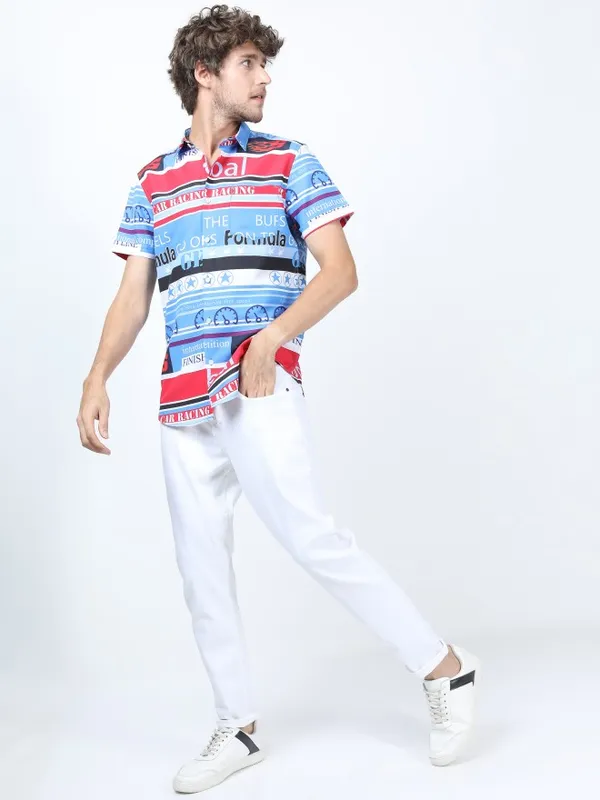  Ketch Men White Tapered Fit Clean Look Jeans