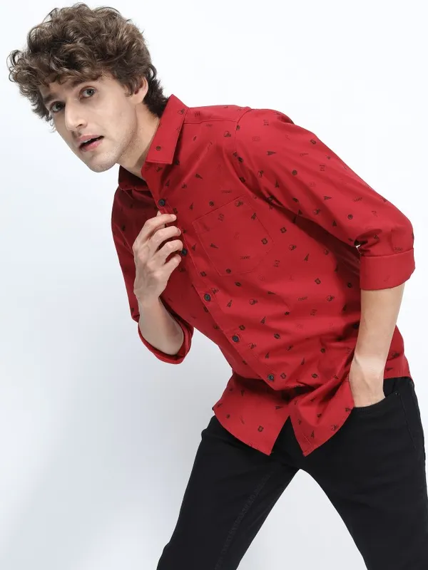 Men Slim Fit Casual Shirt