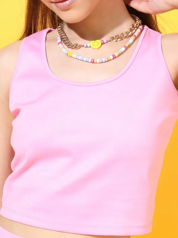 Solid Fitted Top
