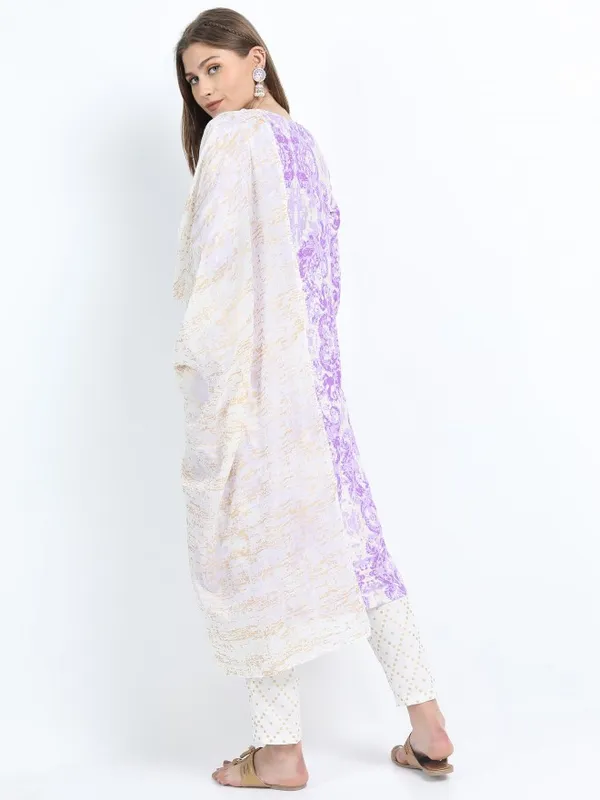  Vishudh Women Beige Printed Kurta Sets