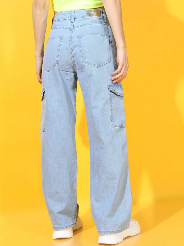  Tokyo Talkies Women Blue Regular Fit Clean Look Jeans