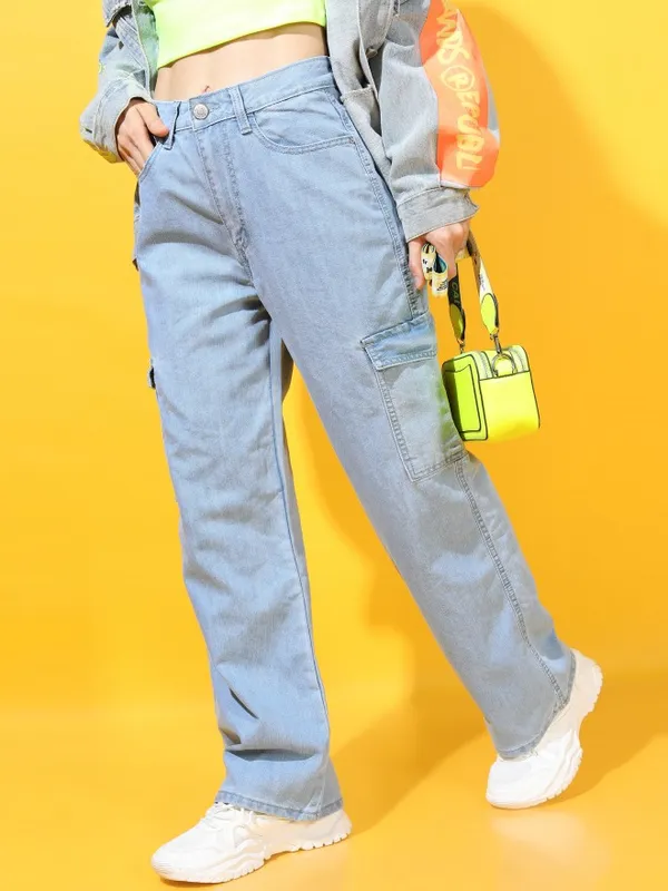  Tokyo Talkies Women Blue Regular Fit Clean Look Jeans