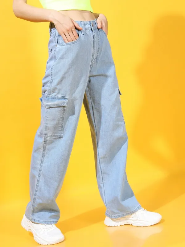  Tokyo Talkies Women Blue Regular Fit Clean Look Jeans