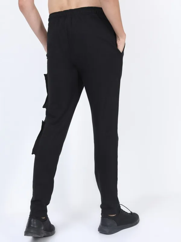  Highlander Men Black Slim Fit Track Pants