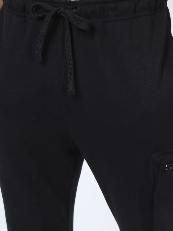  Highlander Men Black Slim Fit Track Pants