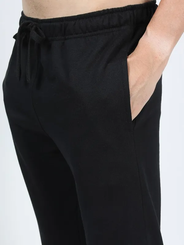  Ketch Men Black Slim Fit Track Pants