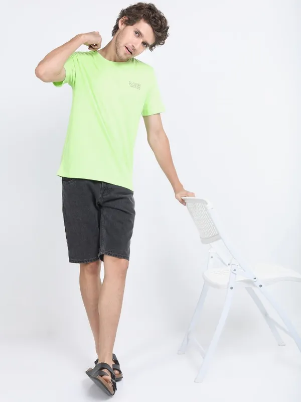Men Printed Round Neck T-shirt