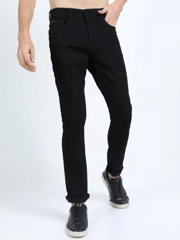  Ketch Men Black Slim Fit Clean Look Jeans