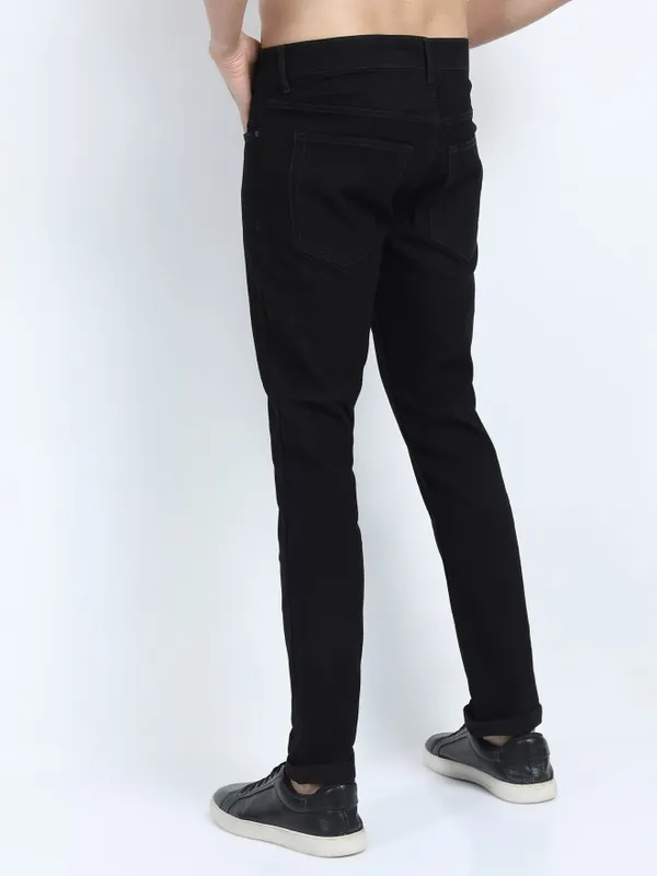  Ketch Men Black Slim Fit Clean Look Jeans
