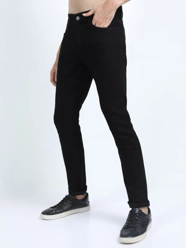  Ketch Men Black Slim Fit Clean Look Jeans