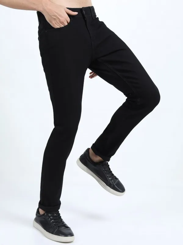  Ketch Men Black Slim Fit Clean Look Jeans