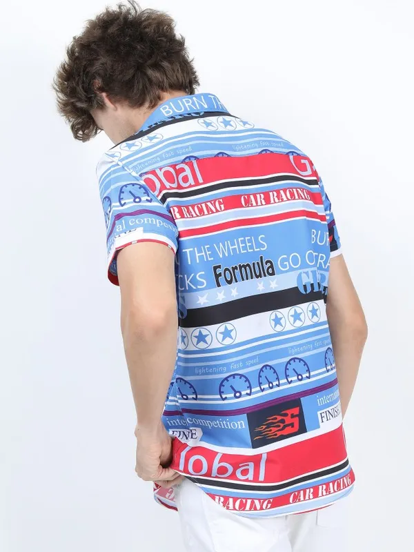  Highlander Men Multi Printed Slim Fit Casual Shirts
