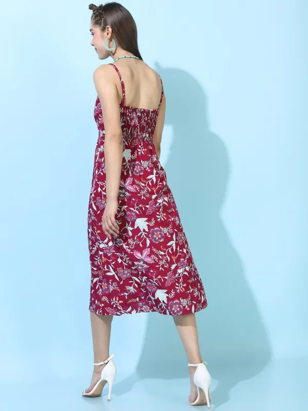 Printed Fit & Flare Dress