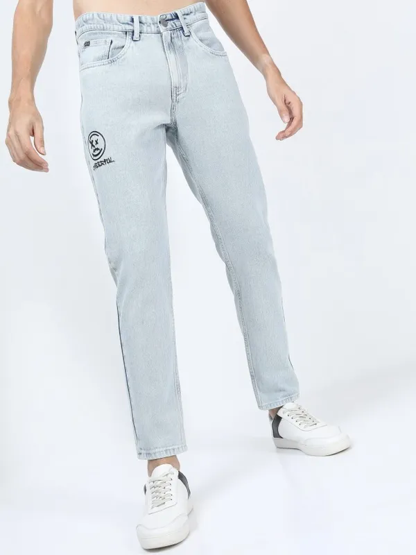  Ketch Men Blue Tapered Fit Clean Look Jeans