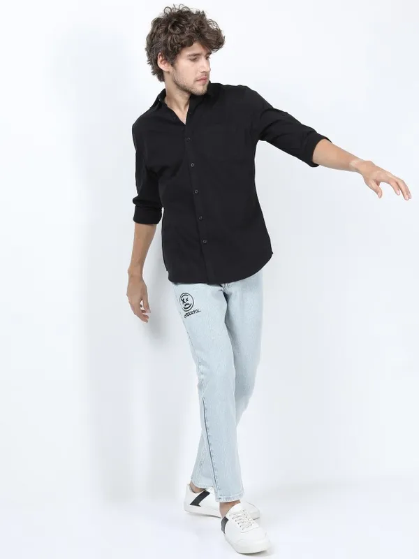  Ketch Men Blue Tapered Fit Clean Look Jeans